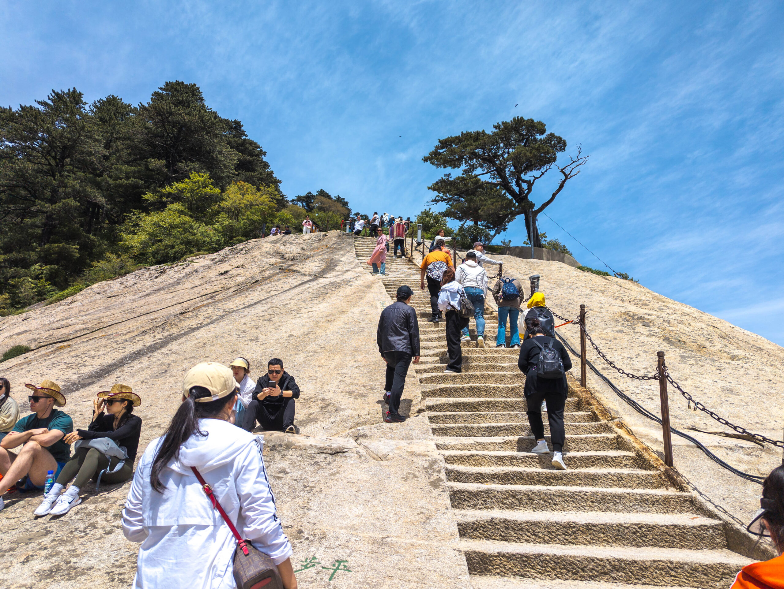 Climbing up to East Peak