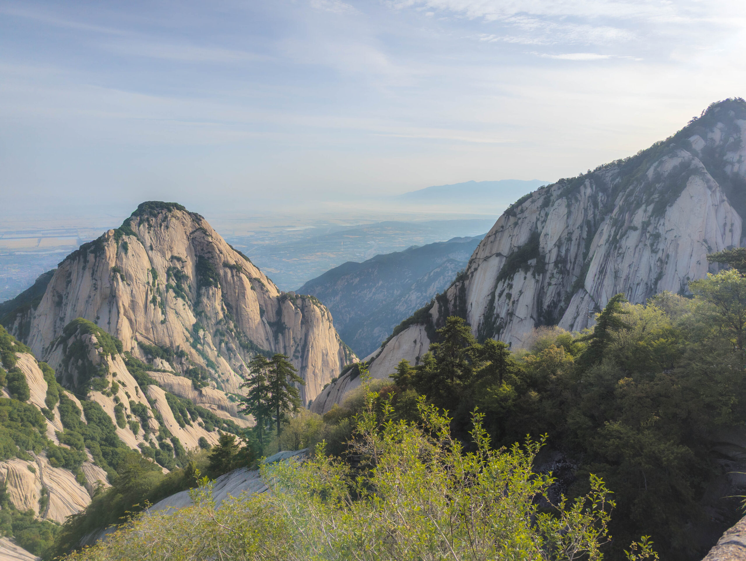 view over Qinling Mountains