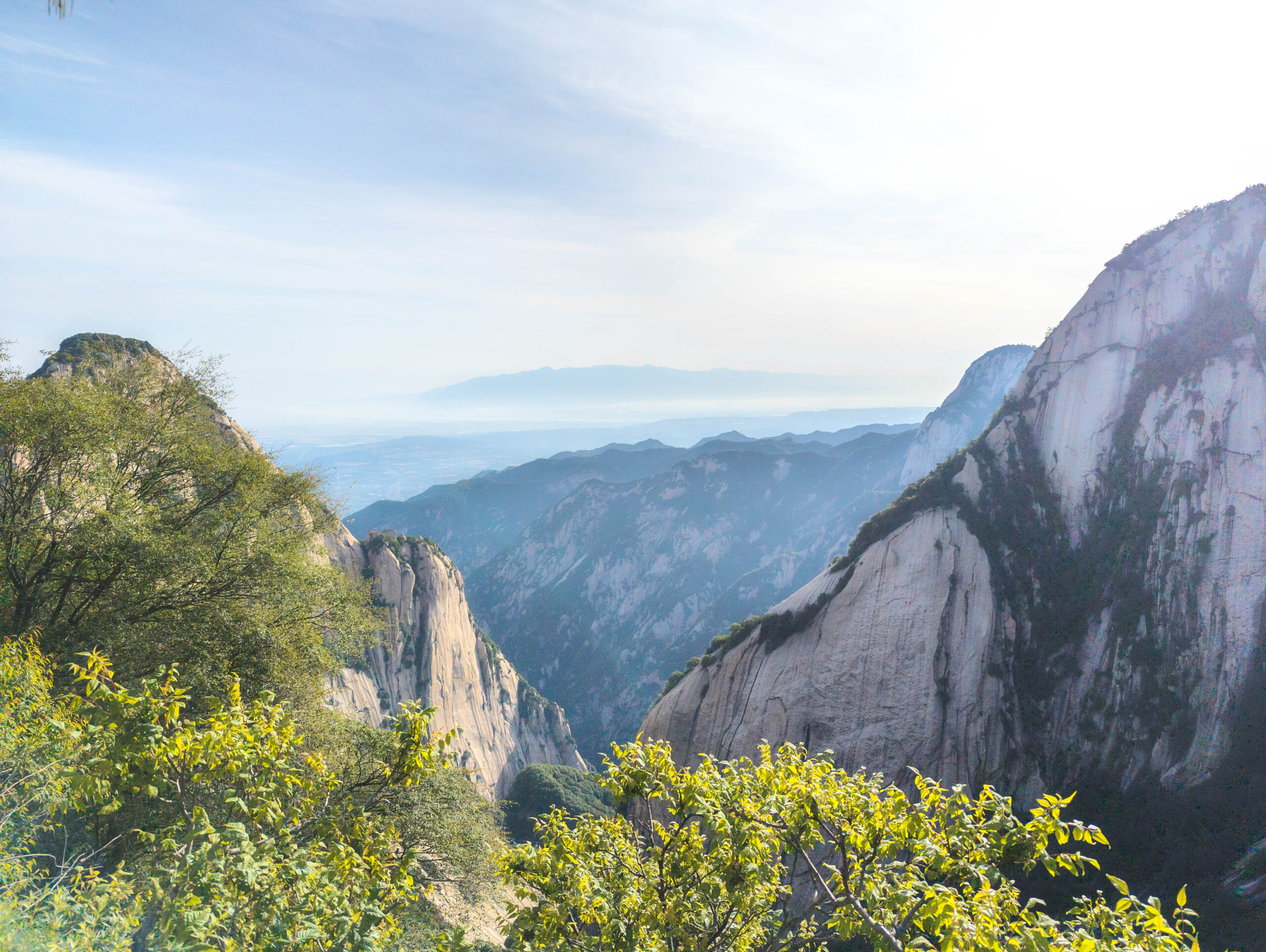 view over Qinling Mountains